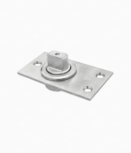 BASE GIRATORIA P/MAMPARA EN ACERO INOX